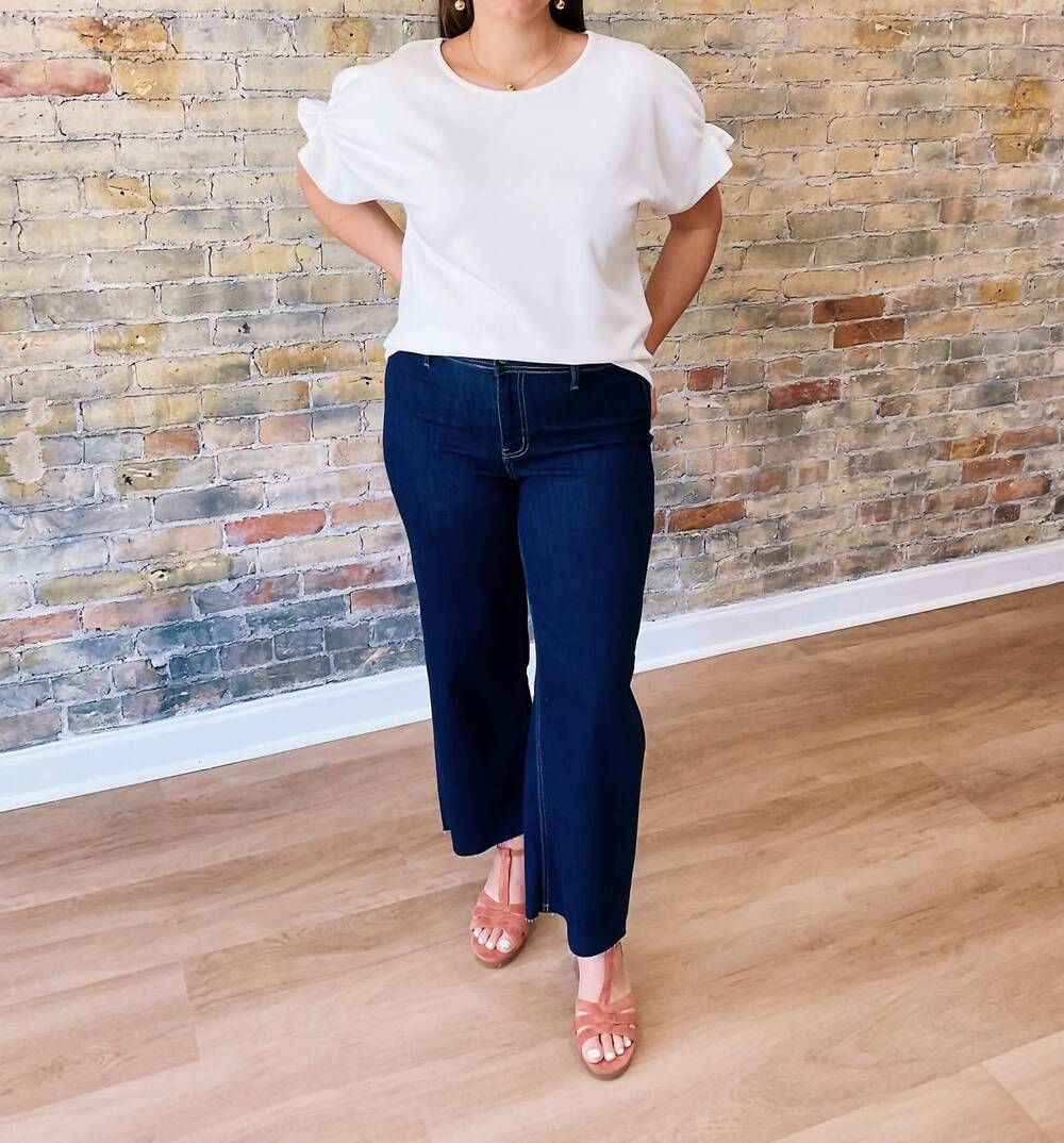NEW TO THE WAY CORP. everly blouse in white - Picture 4 of 4